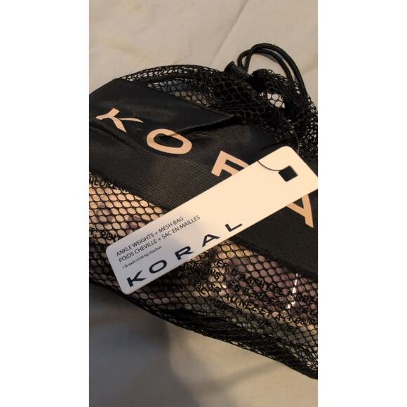 Koral 1 lb Ankle/Wrist Weights Pink Purple NWT Pair Workout Fitness - Picture 2 of 5